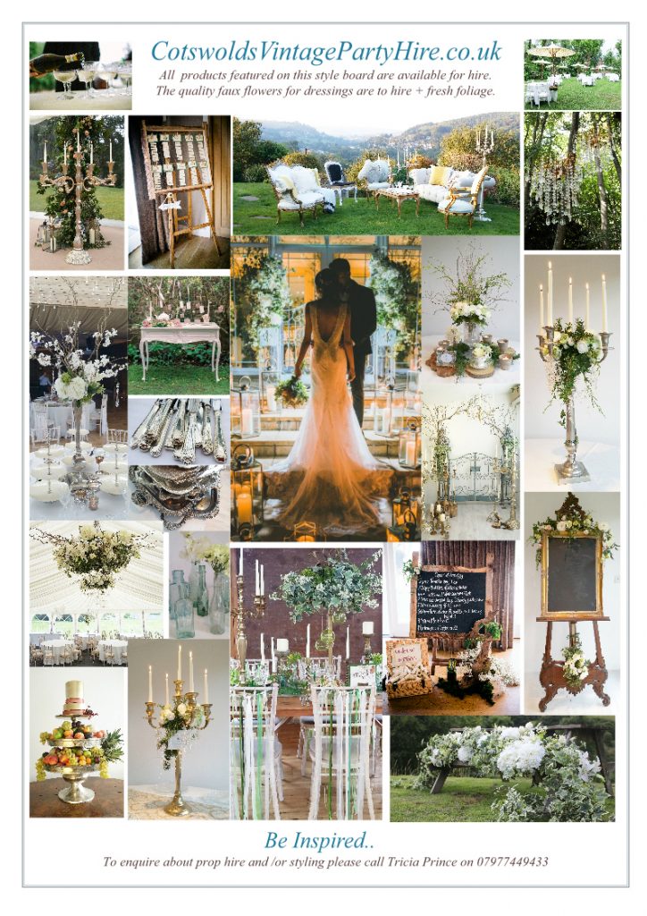 Mood board for styling ideas