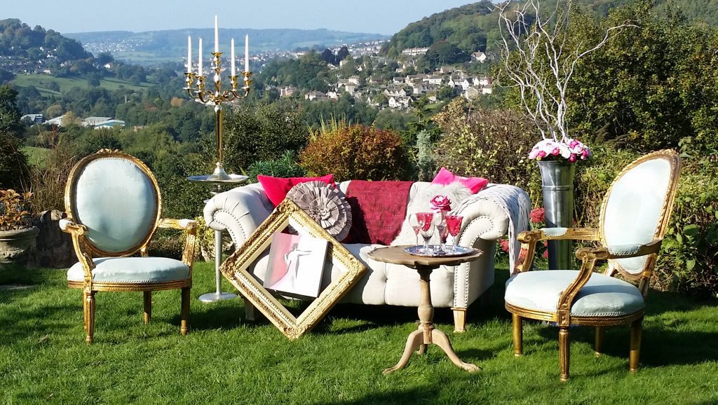 Visual collection of out vintage and shabby chic sofas, armchairs and coffee tables available to hire