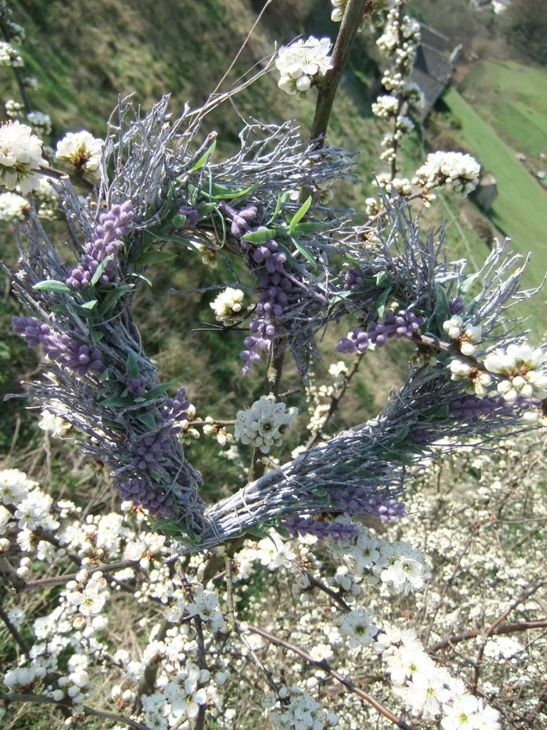 lavender heart in may blossom for hire